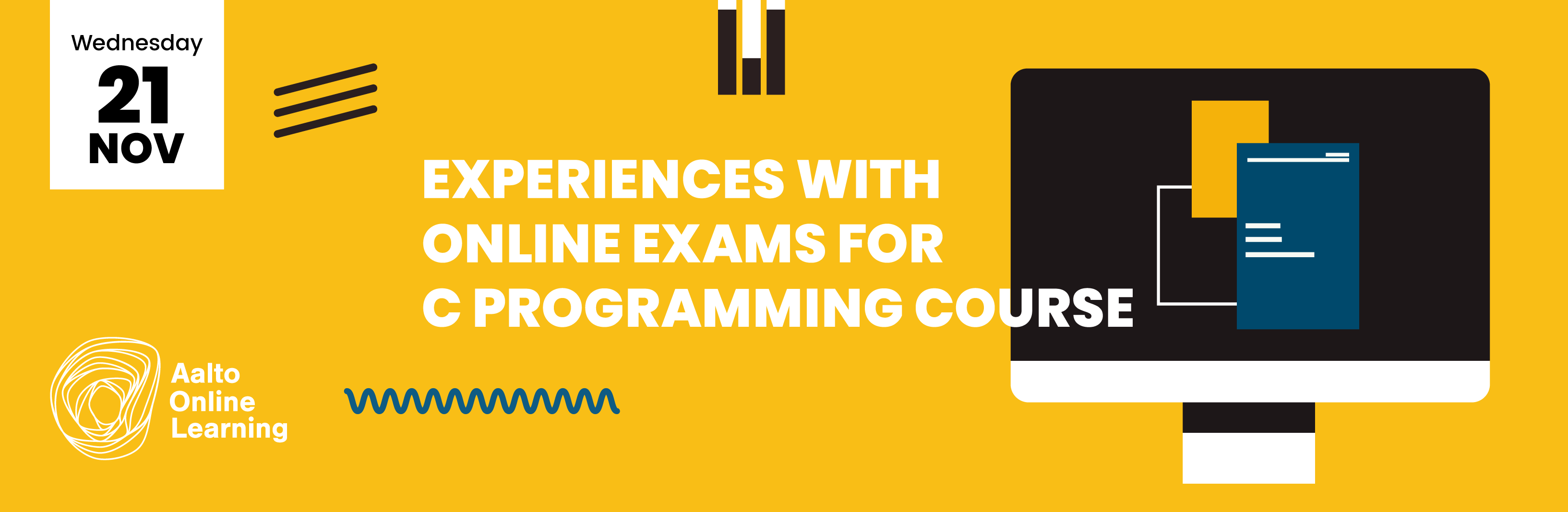 Experiences with online exams for C programming course