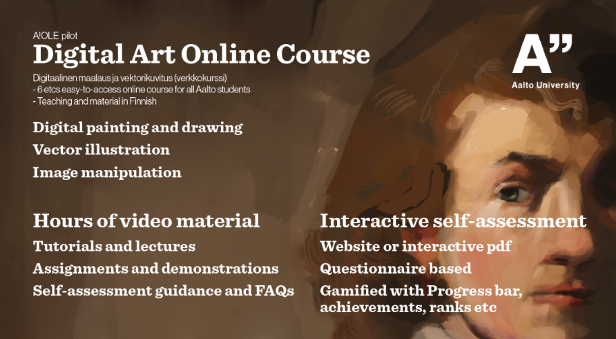 Digital Art Online Course / Digitaalinen maalaus ja vektorikuvitus