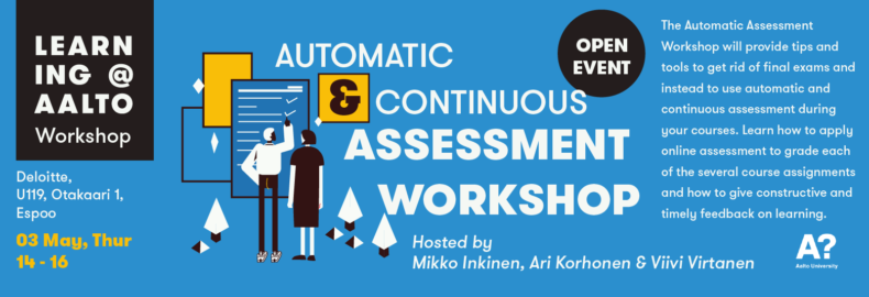 Automatic and Continuous Assessment Workshop